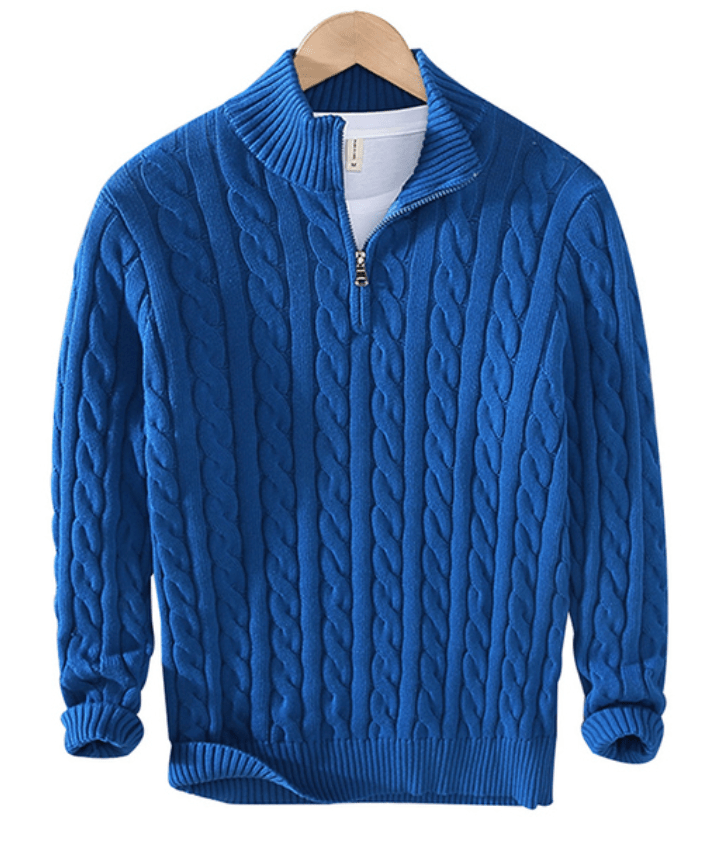 Sepino Blauw / XS Winston™ | trøje med halv lynlås
