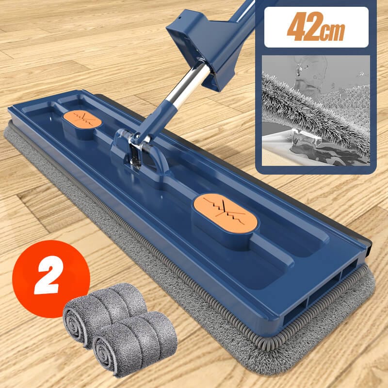 Sepino Haushaltswaren & Küche Blauwe mop + 2 Doeken Smart Floor Cleaner: En revolution inden for rengøring!