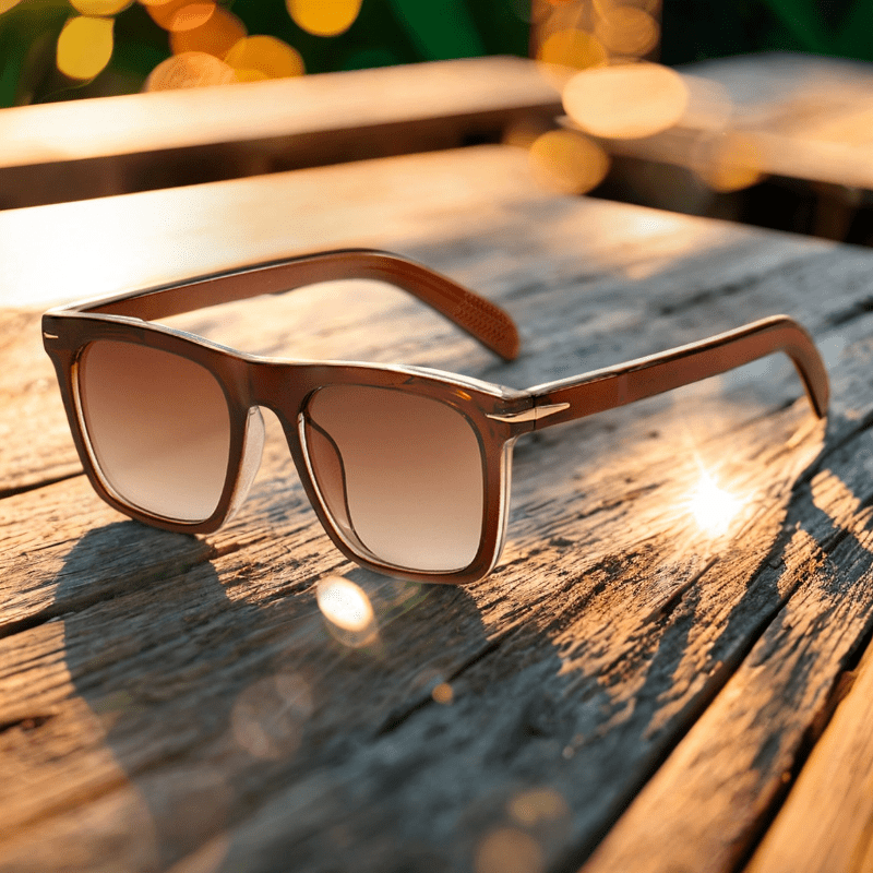 Sepino Lysebrun (Bestseller) Trendy solbriller til mænd | 100% UV-beskyttelse