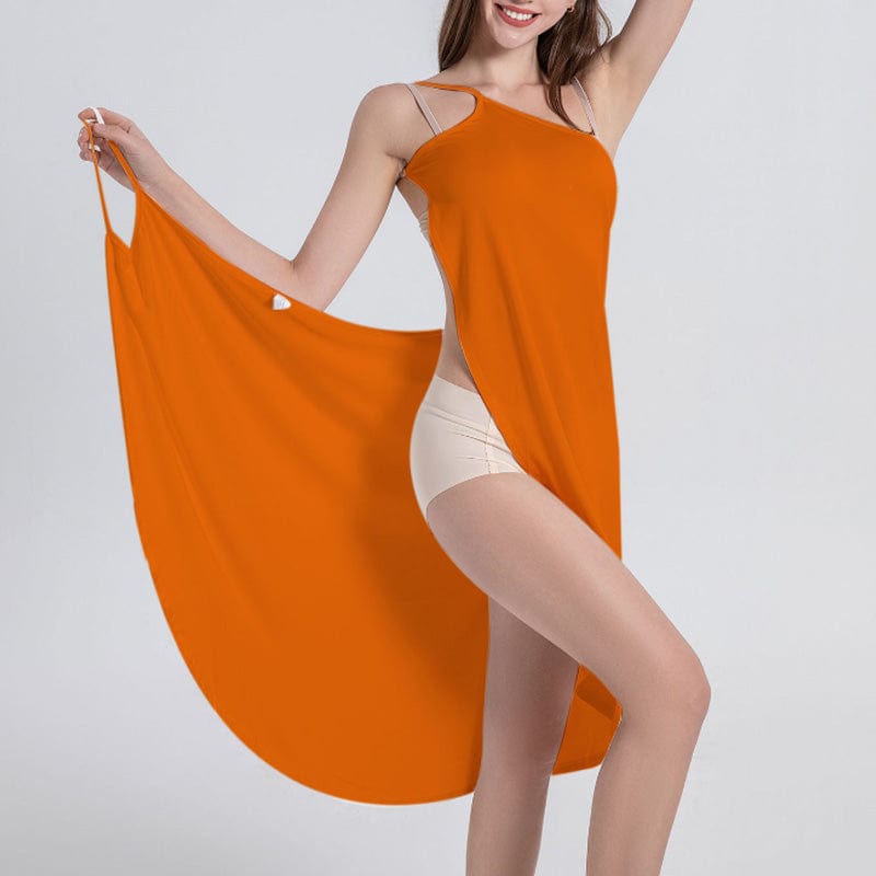 Sepino Rokken orange / S Sofia | Slå-om-kjole til kvinder