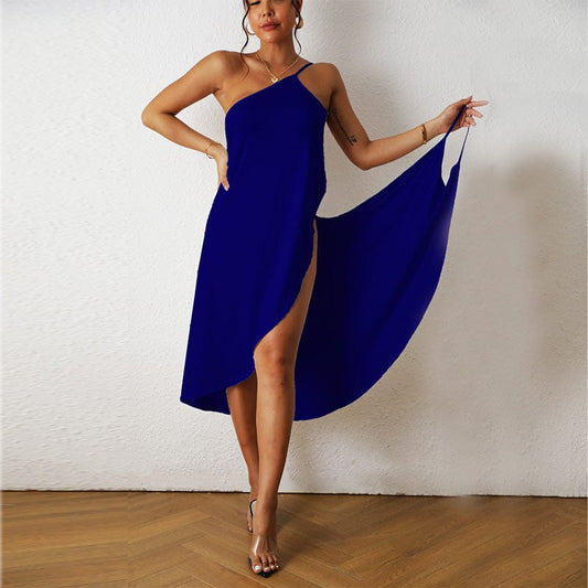 Sepino Rokken royal blue / S Sofia | Slå-om-kjole til kvinder