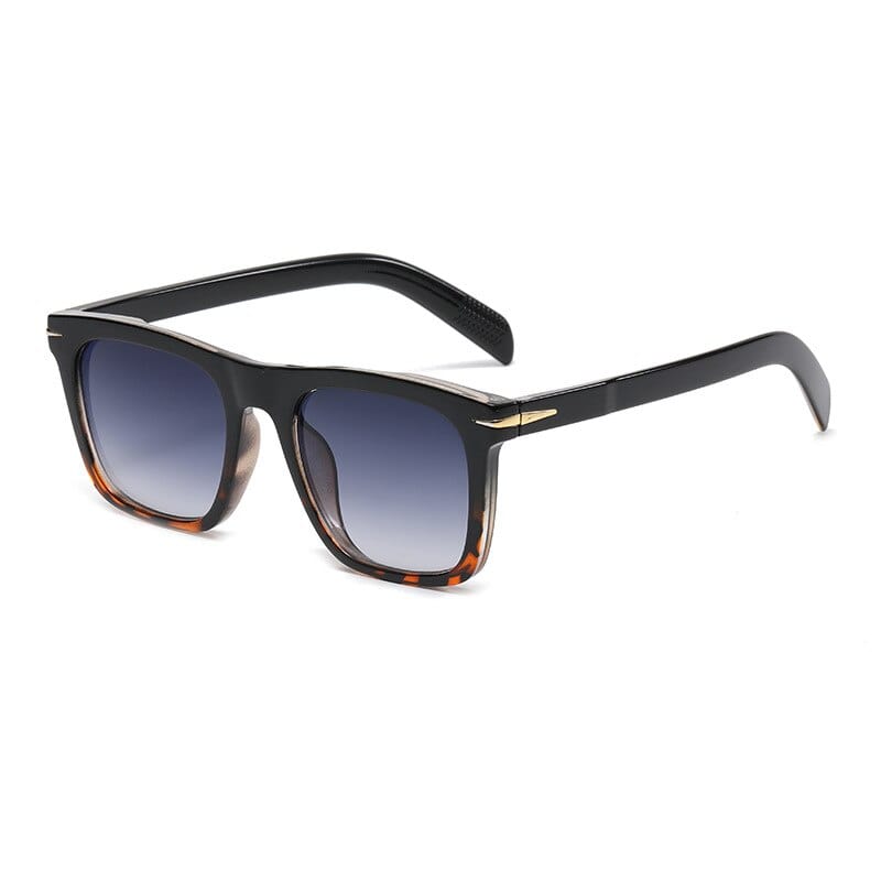 Sepino Sort leopard Trendy solbriller til mænd | 100% UV-beskyttelse